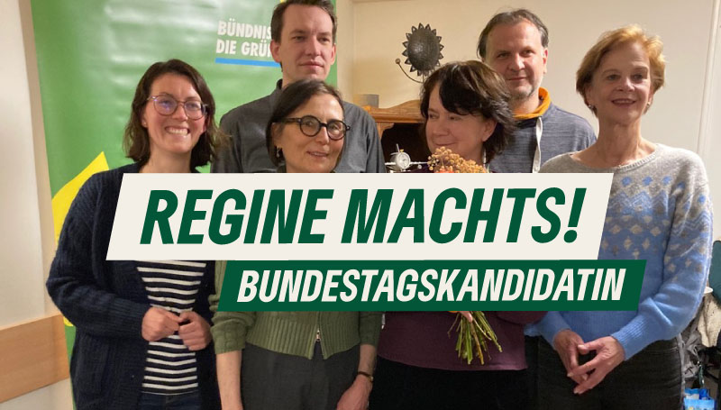 Regine Kircher ist Wahlkreiskandidatin von BÜNDNIS 90/DIE GRÜNEN